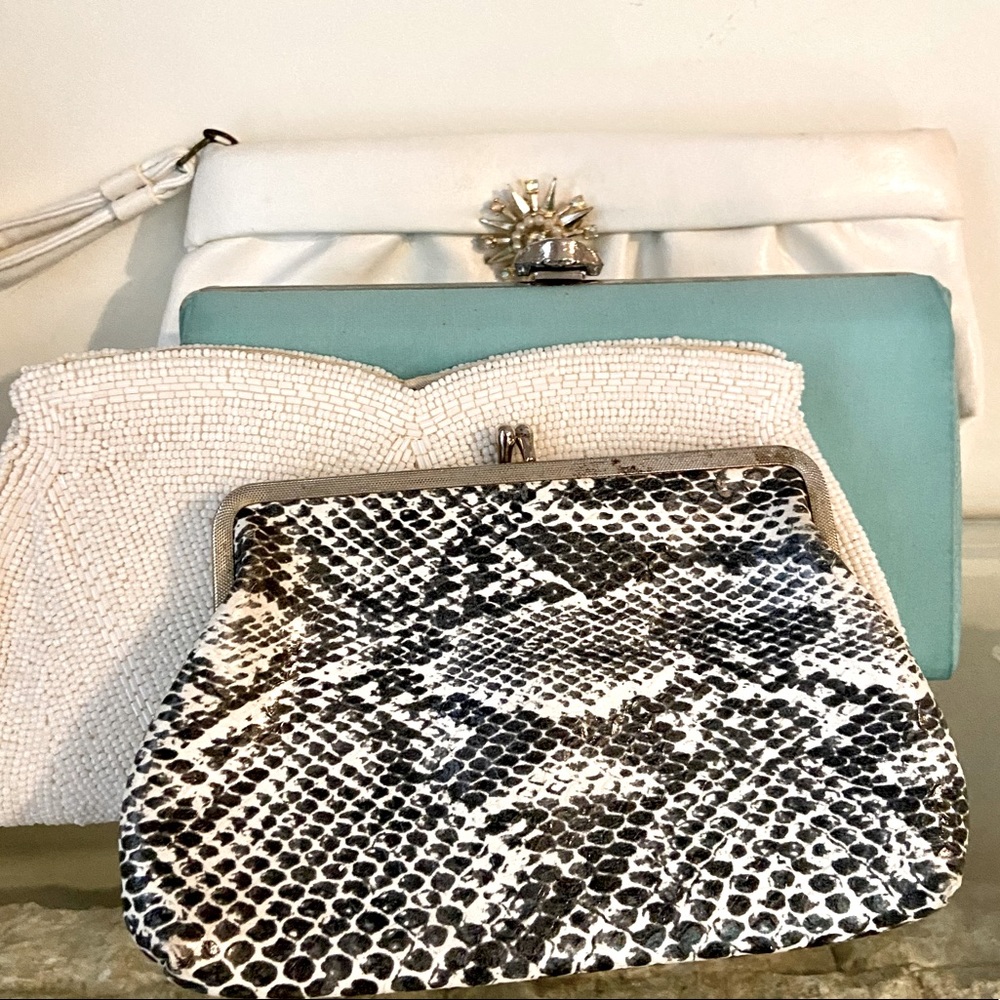 SOLD. Vintage Clutches Lot of 4